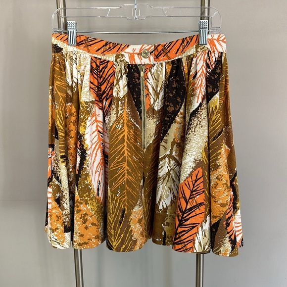 Tracy Feith for Target cotton autumn leaves graphic full circle skirt. - Picture 5 of 9